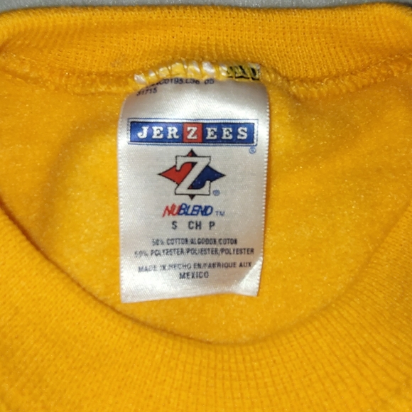 Vintage 90s Jerzees Gold Unisex NuBlend Crew Neck Sweatshirt New Without Tag - Picture 14 of 16